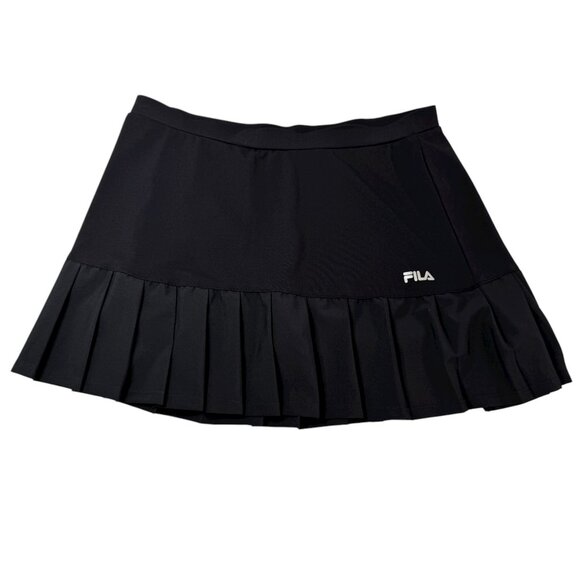 Fila Athletic Pleated Tennis Golf Skort Black Size M  Activewear Skirt - Picture 1 of 4